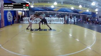 215 lbs Round 1 (8 Team) - Gavin Wells, Braves WC vs Toby Horner, Palm Harbor WC