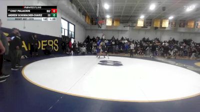 215 lbs Champ. Round 2 - Andrew Schumacher-chavez, Eisenhower vs Colt Palacios, Mayfair