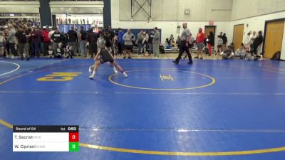 78 lbs Round Of 64 - Travis Secrist, Peters Township vs Weston Cipriani, SHWA