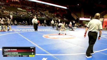 120 Class 1 lbs Champ. Round 1 - Carter Dumas, Adrian vs Tharon Harper, Central (New Madrid County)