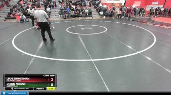 132 lbs Cons. Semi - Orion Moran, LIBERTYVILLE vs Liam Zimmerman, LOCKPORT (Twp)