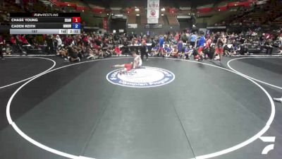 157 lbs Chase Young, SAWA - Sacramento Area Wrestling Association vs Caden Keith, MDWA - Mount Diablo Wrestling Association