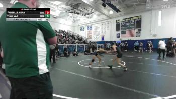 105 lbs Cons. Round 2 - Jay Yap, South Torrance vs Giselle Vera, Charter Oak