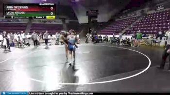 W-164 lbs Quarters & 1st Wb (16 Team) - Abby Siecienski, California vs Lydia Krauss, Michigan