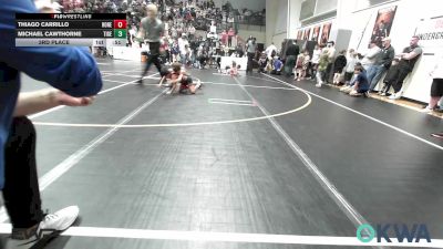 49 lbs 3rd Place - Thiago Carrillo, Honey Badgers Wrestling Club vs Michael Cawthorne, Tiger Trained Wrestling