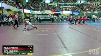 AA - 113 lbs Cons. Round 3 - Reveles McEwen, Butte vs Jayce Kolendich, Missoula Sentinel