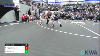 60 lbs Quarterfinal - Tucker Mcglamery, Noble Takedown Club vs Ryder Smith, Blanchard Youth Wrestling Club