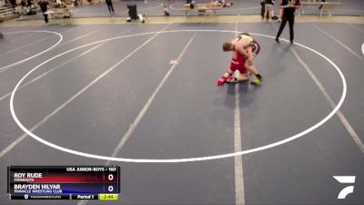 160 lbs Cons. Round 4 - Roy Rude, Minnesota vs Brayden Hilyar, Pinnacle Wrestling Club