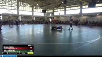 144 lbs Round 2 (4 Team) - Bella Wazny, Michigan Revolution Blue vs Emma Peach, Killer Cheese Curds