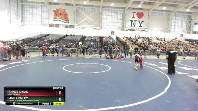 50 lbs Champ. Round 1 - Lane Henley, Elmira Junior Wrestling Club vs Prinze Davis, Unattached