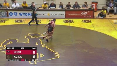 157 lbs Antonio Avila, Wyoming vs Treyson Hunt, Western Wyoming College