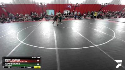 195 lbs Quarterfinal - Ilijah Sanchez, Wisconsin vs Tyson Jacques, Sussex Sabercats Wrestling Club