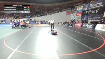 2A/1A Boys 113 Quarterfinal - Alan Salazar, Kennedy Boys vs Braden Nielsen, Culver Boys