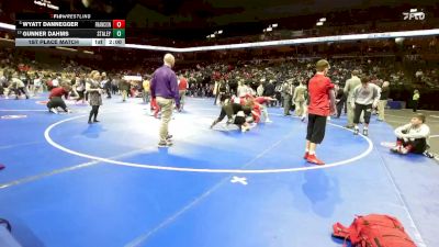 106 Class 4 lbs 1st Place Match - Wyatt Dannegger, Francis Howell North vs Gunner Dahms, Staley