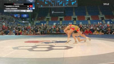 110 lbs Semis - Gabriella Conte, NJ vs Cora Stewart, WI