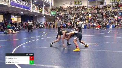 124 lbs Round Of 16 - Todd Hepler, Kiski Area vs Luca Giacobbi, Young Guns