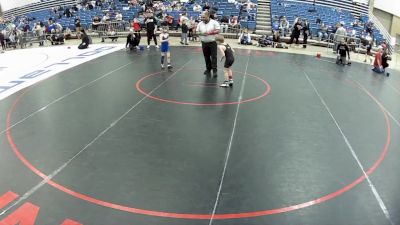 8U Boys - 53 lbs 5th Place Match - Ronnie Leyba, Oklahoma vs Hunter Stark, Yorktown Wrestling Club