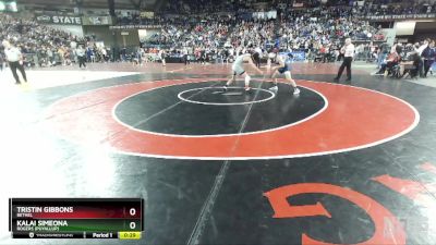 4A 138 lbs Cons. Round 3 - Kalai Simeona, Rogers (Puyallup) vs Tristin Gibbons, Bethel