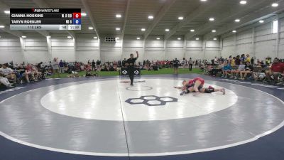 110 lbs Gianna Hoskins, Michigan Red vs Taryn Roesler, North Dakota Gold