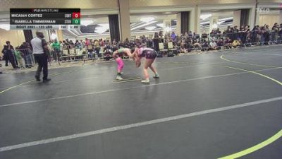 123 lbs Round Of 64 - Micaiah Cortez, Central Catholic WC vs Isabella Timmerman, Stout Wrestling Academy