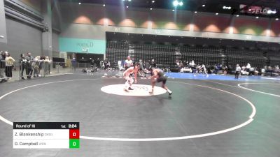 125 lbs Round Of 16 - Zach Blankenship, Oklahoma State vs David Campbell, Warner Pacific
