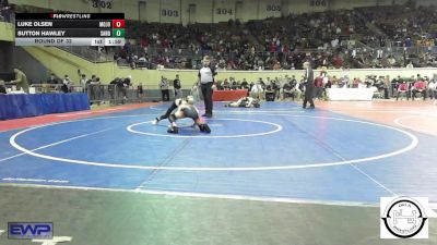 68 lbs Round Of 32 - Luke Olsen, Mojo Grappling Academy vs Sutton Hawley, Sand Springs Jr High