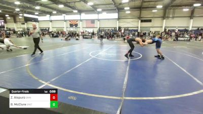 150 lbs Quarterfinal - Zeus Aispuro, Grindhouse WC vs Brody McClure, East Valley WC