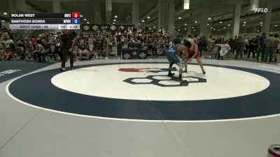 65 lbs Cons. Round 2 - Nolan West, Brevard FCA vs Santhosh Bonda, Morris Fitness Wrestling Club