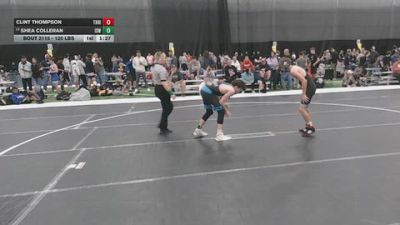 120 lbs Champ. Rd Of 128 - Shea Colleran, Izzy Style Wrestling vs Clint Thompson, The Hideout