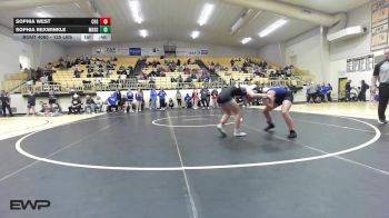 125 lbs Consi Of 4 - Sophia West, Collinsville HS Girls vs Sophia Rexwinkle, Miami HS Girls