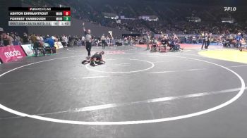 2A/1A Boys 113 Quarterfinal - Forrest Yarbrough, Mohawk Boys vs Ashton Ehrmantrout, Mohawk Boys