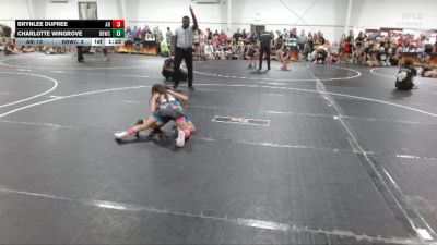 70 lbs Round 3 (4 Team) - Charlotte Wingrove, Backyard Bullies Wrestling Club vs Brynlee Dupree, AR-15
