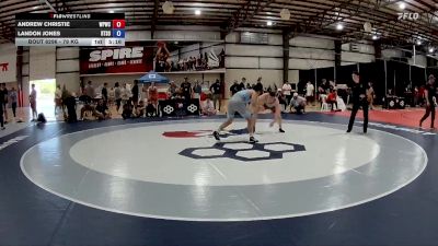 79 kg Cons. Round 4 - Andrew Christie, West Point Wrestling Club vs Landon Jones, RTC South