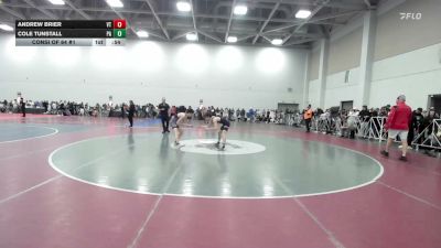 120 lbs Consi Of 64 #1 - Andrew Brier, VT vs Cole Tunstall, PA