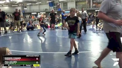 55 lbs Placement Matches (8 Team) - Hudson Conner, Alabama Elite Black vs Max Golden, Short Time WC