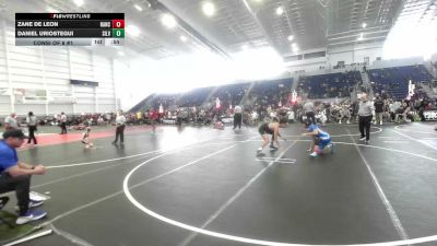 120 lbs Consi Of 8 #1 - Zane De Leon, Rancho Bernardo WC vs Daniel Uriostegui, Silverback WC