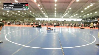 80 lbs Rr Rnd 1 - Niko Johnson, Mat Warriors Blue vs Blake Nesity, FORGE M/S