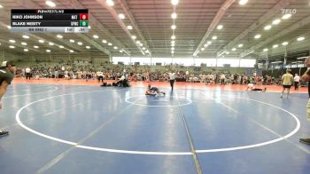 80 lbs Rr Rnd 1 - Niko Johnson, Mat Warriors Blue vs Blake Nesity, FORGE M/S
