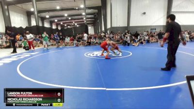 144 lbs Quarterfinal - Landon Fulton, Thunder Mountain Wrestling Club vs Nicholas Richardson, FordDynastyWrestlingClub