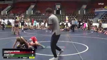 92 lbs Round 2 (6 Team) - Jonathan Meyers, Belding vs Ryder Hart, Mi Pitbulls