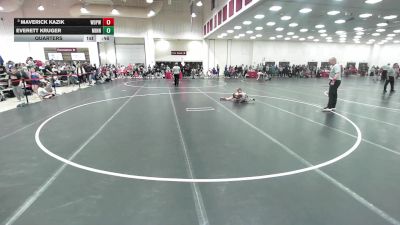 53 lbs Quarters - Maverick Kazik, West De Pere Wrestling Club vs Everett Kruger, Minnesota