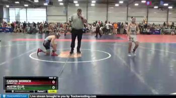 115 lbs Round 2 (6 Team) - Austin Ellis, Sanderson W.A. vs Carson Worrick, Combat WC