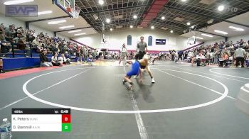 49 lbs Semifinal - Kaysen Peters, Dark Cloud Wrestling Club vs Dwight Gammill, R.A.W.