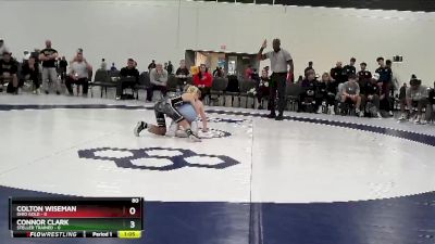 80 lbs Quarterfinals (8 Team) - Colton Wiseman, Ohio Gold vs Connor Clark, Steller Trained