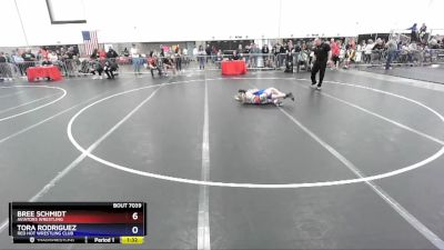 94 lbs Round 2 - Bree Schmidt, Aviators Wrestling vs Tora Rodriguez, Red Hot Wrestling Club