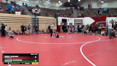 48-49 lbs Round 1 - Emric Morand, Springville vs Dawson Davidson, Greenwood