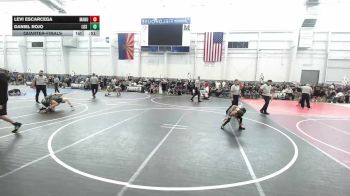 46 lbs Quarterfinal - Levi Escarcega, Manu WC vs Daniel Rojo, Los Bandidos