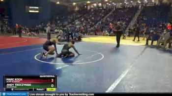 152 lbs Quarterfinal - Andy Troczynski, Delbarton vs Marc Koch, Blair Academy