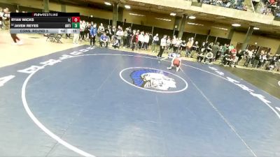 126 lbs Cons. Round 3 - Javen Reyes, Sterling (Newman Central Catholic) vs Ryan Wicks, Lockport (Twp.)