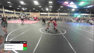 150 lbs Rr Rnd 3 - Channing Robinson, Kirtland vs Mateo Guzman, Gem City Grapplers